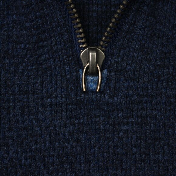 Robert Graham Sweatshirt Mens Medium Blue 1/4 ZIp 100% Cotton L/S Pullover - Picture 9 of 15